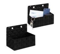 Relaxdays Lot de 2 paniers de rangement