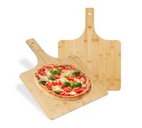 Relaxdays Lot de 2 planches à pizzas