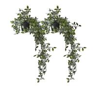 Relaxdays Lot de 2 plantes artificielles tombantes