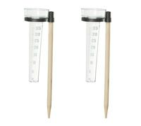Relaxdays Lot de 2 pluviomètres avec bâtonnets