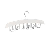 Relaxdays Lot de 2 porte-ceintures bois blanc
