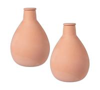 Relaxdays Lot de 2 Pots en Terre Cuite 1L pour arrosage racinaire, Potager surélevé, Serre, économie d'eau, 18x13x13 cm