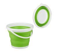 Relaxdays Lot de 2 seaux pliables 10 l