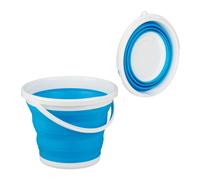 Relaxdays Lot de 2 seaux pliables 10 l