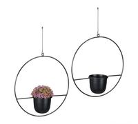 Relaxdays Lot de 2 suspensions plantes