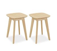 Relaxdays Lot de 2 tabourets bambou salle à manger