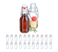 Relaxdays Lot de 24 bouteilles en verre