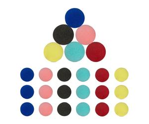 Relaxdays Lot de 24 nez multicolore de clown
