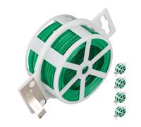 Relaxdays Lot de 25 fils de jardin vert 50 m