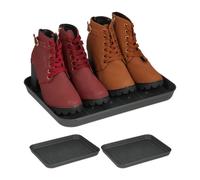 Relaxdays Lot de 3 bacs à chaussures