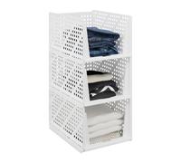 Relaxdays Lot de 3 bacs de rangement