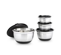 Relaxdays Lot de 3 bols en acier inoxydable