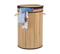 Relaxdays Lot de 3 corbeilles bambou couvercle