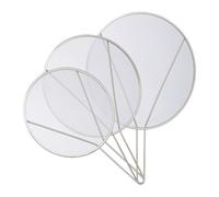Relaxdays Lot de 3 couvercles anti-éclaboussures