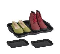 Relaxdays Lot de 3 égouttoirs à chaussures