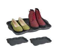 Relaxdays Lot de 3 égouttoirs à chaussures