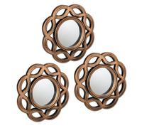 Relaxdays Lot de 3 miroirs décoratifs