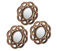 Relaxdays Lot de 3 miroirs décoratifs