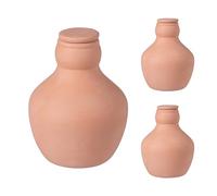 Relaxdays Lot de 3 ollas en Terre Cuite 500 ML arrosage racinaire pour Potager et Serre, économie d'eau 14x11x11 cm
