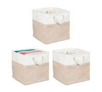 Relaxdays Lot de 3 paniers de rangement