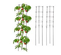 Relaxdays Lot de 3 tuteurs à plantes 150 cm