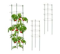 Relaxdays Lot de 3 tuteurs à tomates 91 cm