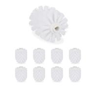 Relaxdays Lot de 36 têtes de rechange blanches