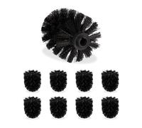 Relaxdays Lot de 36 têtes de rechange noires