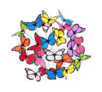 Relaxdays Lot de 360 décorations jardin papillon