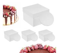 Relaxdays Lot de boîtes à gâteaux avec supports