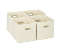 Relaxdays Boîtes de rangement Lot de 4