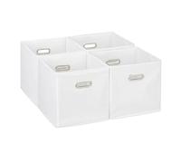 Relaxdays Lot de 4 boîtes de rangement