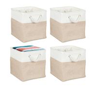 Relaxdays Lot de 4 paniers de rangement