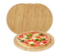 Relaxdays Lot de 4 planches à pizza