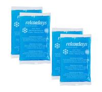Relaxdays Lot de 4 poches de gel bleues
