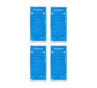Relaxdays Lot de 4 poches de gel bleues