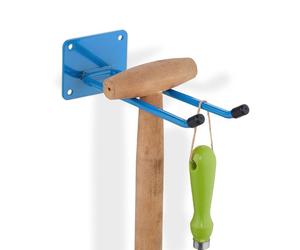 Relaxdays Lot de 4 porte-outils bleus en acier