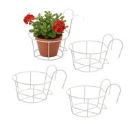 Relaxdays Lot de 4 porte-pots à suspendre