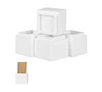 Relaxdays Lot de 4 rehausseurs diverses couleurs