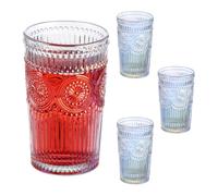 Relaxdays Lot de 4 verres à boire