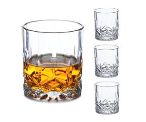 Relaxdays Lot de 4 verres à whisky