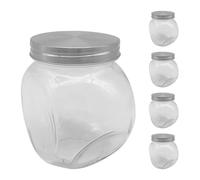Relaxdays Lot de 5 bocaux bonbons 650 ml