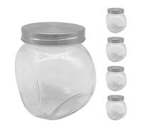 Relaxdays Lot de 5 bocaux bonbons 650 ml