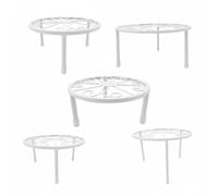 Relaxdays Lot de 5 porte-plantes ronds