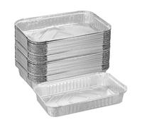 Relaxdays Lot de 50 barquettes en aluminium