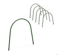 Relaxdays Lot de 6 arches de serre-tunnel protège vos plantes H x L : 31 x 33 cm résistant aux intempéries vert
