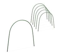 Relaxdays Lot de 6 Arches de Serre-Tunnel, protège Vos Plantes, H x L : 60 x 62 cm, résistant aux intempéries, Vert