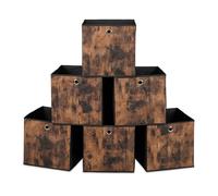 Relaxdays Lot de 6 bacs de rangement
