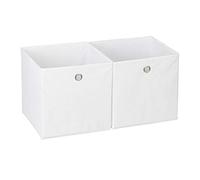 Relaxdays 6x boîtes de rangement blanc