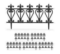 Relaxdays Lot de 6 bordures de jardin en plastique